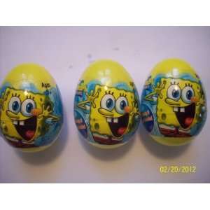  SPONGEBOB SQUAREPANTS PLASTIC EGG WITH STICKERS AND CANDY 