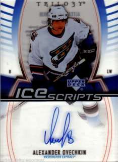 2006 07 UD Trilogy Ice Scripts Alexander Ovechkin  