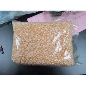  4mm Peach Flatback Pearl Rhinestone 500 pcs 0020104008 