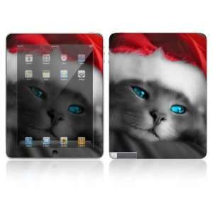    Apple iPad 2 Decal Skin   Christmas Kitty Cat 