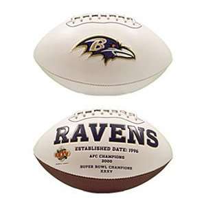   Ravens Embroidered Signature Series Football, Catalog Category NFL