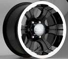15 inch Devino 349 black wheels rims 6x5.5 6x139.7 NEW