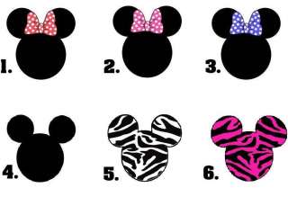   Set of 20   Mickey or Minnie Mouse Ears   You Choose the Design  