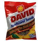 12 Bags David Sunflower Seed, Jalapeno Hot Salsa Flavor, 5.25 oz