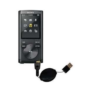  Retractable USB Cable for the Sony Walkman NWZ E453 with 