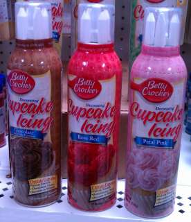 BETTY CROCKER DECORATING CUPCAKE CAKE ICING FROSTING SIX COLORS 8.4 OZ 