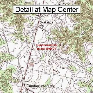   Map   Cumberland City, Kentucky (Folded/Waterproof)