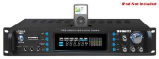 P2002ABI 2000W Hybrid Receiver & Pre Amplifier w/ Radio, iPod Dock 