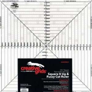  Creative Grids 14.5 Inch Square it Up & Fussy Cut Ruler 