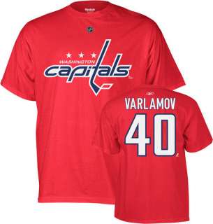 Washington Capitals Varlamov Jersey T Shirt sz XL  