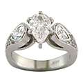  Gold 1 3/4ct TDW Certified Clarity Enhanced Diamond Engagement Ring 