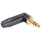 Neutrik NTP3RC B 3.5mm (1/8) Stereo Right Angle Plug Gold Contacts 
