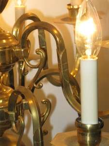 10 Branch Solid Brass Chandelier ceiling light  