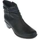 Clarks Bendables Leather Ankle Boots w/ Button Detail navy 8.5m