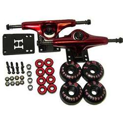 Core Red Truck and Amp 5 Bearings Wheel Package  