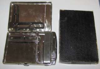 Vintage Large DECO 4.65 Chrome Cigarette Case & Lighter Combo Mint in 