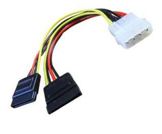 Wholesale10x IDE to dual SATA Y Splitter Power Cable  