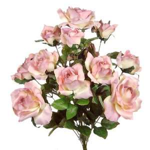  24 Silk Roses Flowers Wedding Mauve Bouquet #205