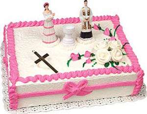 BABY GIRL CHRISTENING BAPTISM Cake Kit Topper Decoration Religious 