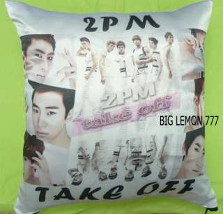 2PM Photo Cushion Pillow Cover Pillowcase Satin Q1  