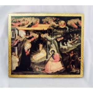  10 3/4 x 9 Nativity Scene by Lorenzo Florentine Plaque 