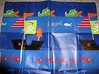 ahoy kids pirate flags ship novelty shower curtain bath from