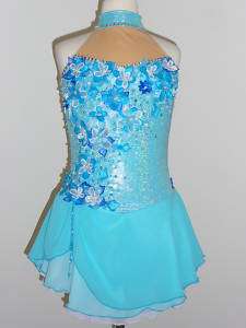 LOVELY TWIRLING BATON, ICE SKATING DRESS MADE TO FIT  