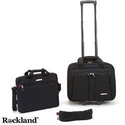 Rockland Black 3 piece Rolling Laptop Case  