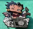 Betty Boop Winking Plastic Pin Button Mint on Card  