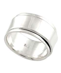 Sterling Silver Wide Spinner Band  