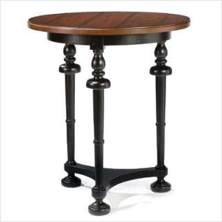 Fairfield Chair Two Tone Bistro Table in Antique Black and Heirloom 