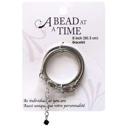 Bead At A Time Silver Finish Bracelet  