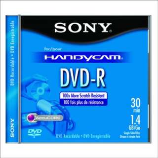 Sony Mini 8cm DVD R Disc 1.4GB For Sony DVD Camcorder 027242621886 