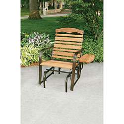 Woodlawn Bronze Glider Chair with Tray  
