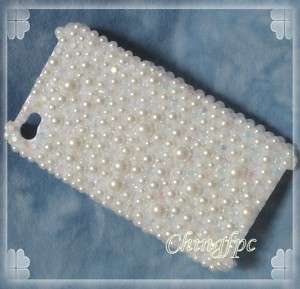 Bling Candy Rhinestone Pearl Case Cover for iPhone 4 4S _D34  
