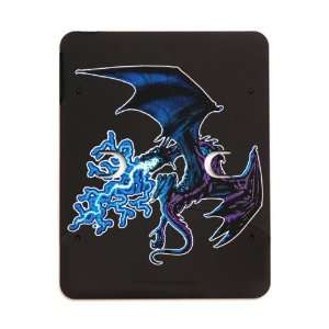  iPad 5 in 1 Case Matte Black Blue Dragon with Lightning 