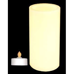  Wax 6 Inch Candle Sleeve Holds a Flickering Battery T Lite 