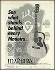 THE 1981 GUILD MADEIRA ACOUSTIC GUITAR AD 8X11 ADVERTISEMENT FIT FOR 