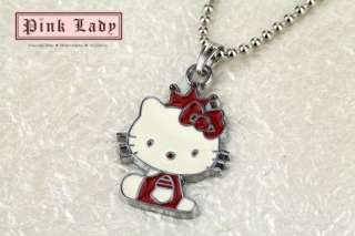 W183 Red Style Crown Kitty Pendant Charm Necklace  