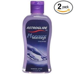  Astroglide Pleasure Massage Unscented, 7 Ounce Bottles 