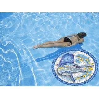  Large 47 Compass Mosaic Pool Art Patio, Lawn & Garden
