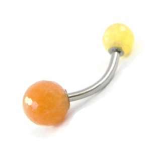  Body piercing Mineralia orange. Jewelry