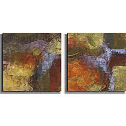 John Kime Foundation Earth Canvas Art (Set of 2)  