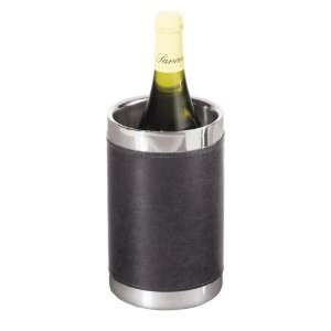  Oggi Faux Leather and Stainless Steel Double Wall Wine 