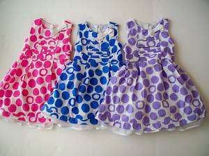 CHILDRENS PLACE PINK & WHITE OR BLUE & WHITE DRESS NWT  