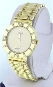 Authentic Ladies Corum Romvlvs 18K Gold Diamond Quartz 24mm Watch 