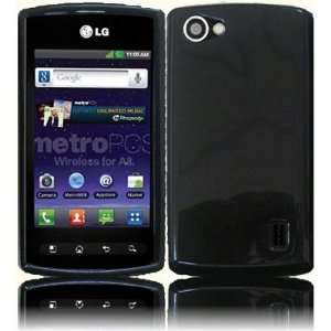 For LG Optimus M+ MS695 (Metro PCS) Bundle Phone Accessory   Black TPU 