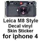 Leica M8 Style Vinly Sticker for iPhone4 Free Case