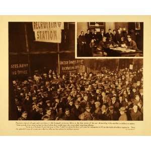  1920 Rotogravure WWI Military Recruiting Overcrowding 