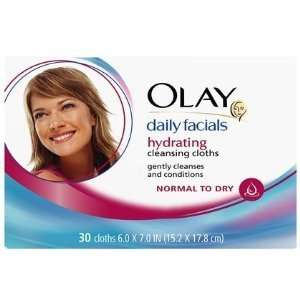  Olay Daily Facials Lathering Cleansing Cloths, Hydrating 
